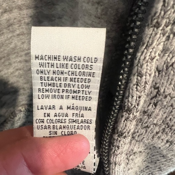 Thread and Supply Women's Heather Gray Zip-Up Jacket size S - Picture 5 of 6